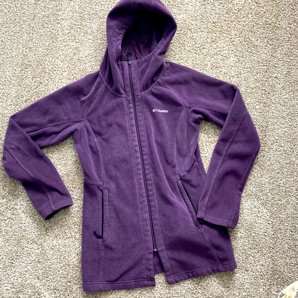 Columbia parka fleece in Plum